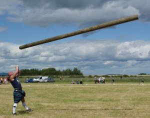 June Photograph Tossing The Caber Newburgh Games Scotland